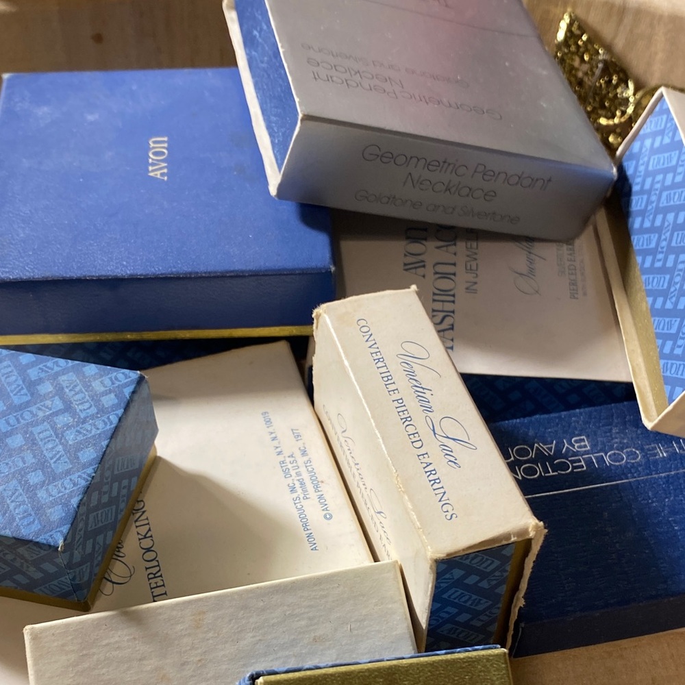 Avon Blue and Cream Skincare Collection